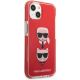 4. Karl Lagerfeld Karl&Choupette Head Case für iPhone 13 mini - Rot