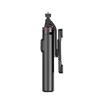 5. Selfie-Stick WC13YDS Teleskopstativ 1,3 m mit Doppellampe und Telefonhalter – Schwarz
