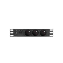 Lanberg PDU-03E-0200-BK Rack-Steckdosenleiste (3 x Typ E; 16 A (3680 W); 2 m; schwarz)