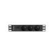 Lanberg PDU-03E-0200-BK Rack-Steckdosenleiste (3 x Typ E; 16 A (3680 W); 2 m; schwarz)