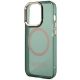 6. Guess GUHMP14XHTCMA iPhone 14 Pro Max 6,7" grün/khaki Hartschale Gold Outline Translucent MagSafe