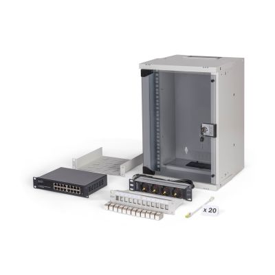 2. Digitus SOHO Pro Netzwerk-Kit, 254 mm (10") - 9U, 315 x 300 mm (B x T)