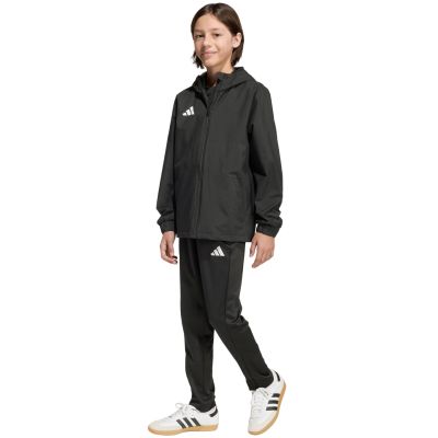16. adidas Entrada 26 Allwetter-Kinderjacke Schwarz JZ9104