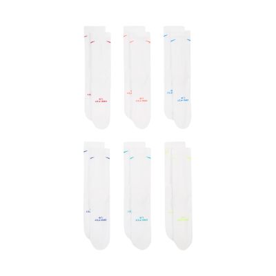 6. Nike Everyday Elevated Socken, 6 Paar, Weiß, HQ8021 906