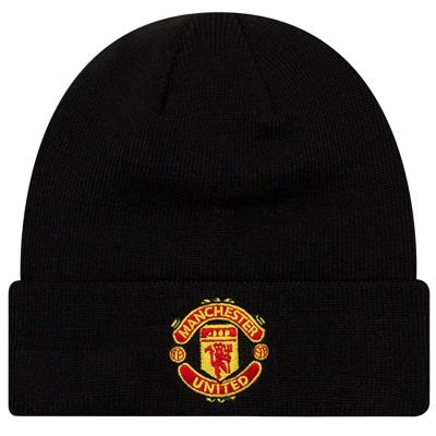 New Era Core Cuff Beanie Manchester United FC Mütze 11213215 Schwarz Einheitsgröße