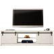 4. GRANERO TV-Schrank 200x56,7x35 weiß/weiß glänzend