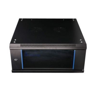 Extralink - 19" 4U 600x600 Schwarzer Wandschrank