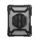 UAG Plasma HS Kickstand – Schutzhülle mit Apple Pencil-Halterung, Handauflage und Ständer für iPad 10,9" 10. Generation / 11" (A16) (Eis/Schwarz)