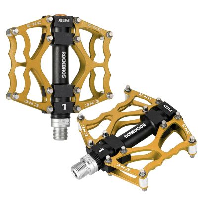 Rockbros JT201012LG 2010-12L Aluminium-Plattformpedale für Fahrräder – Gold