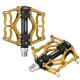 Rockbros JT201012LG 2010-12L Aluminium-Plattformpedale für Fahrräder – Gold