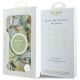 8. Guess IML Metal Glitter Flowers Triangle MagSafe iPhone 16e Hülle - Grün
