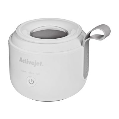4. Activejet AUC-198 kabelloser Ultraschall-UV-Reiniger. Für Zahnprothesen, Zahnspangen und Schmuck, weiß.