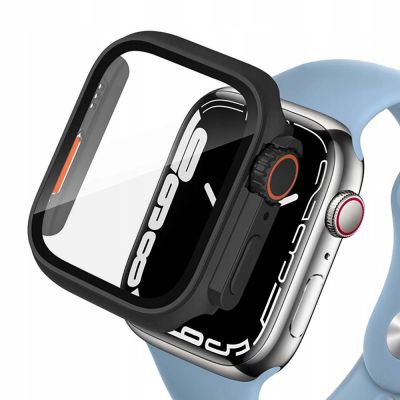 Tech-Protect Defense360-Gehäuse für Apple Watch 4 / 5 / 6 / SE (44 mm) – Schwarz und Orange
