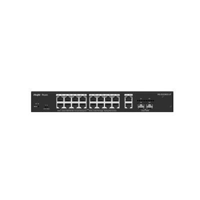 6. Ruijie Networks RG-ES220GS-LP Managed Network Switch L2 Gigabit Ethernet (10/100/1000) unterstützt PoE Desktop Schwarz