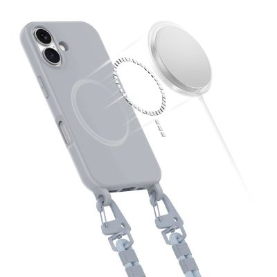3. Tech-Protect MagNecklace MagSafe-Hülle für iPhone 16 – Grau