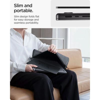 11. Spigen SlimFold LD201-S6 Laptopständer – Grau