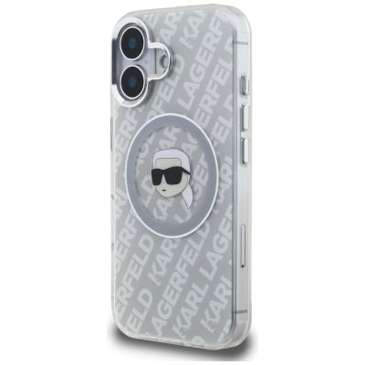 2. Karl Lagerfeld IML Karl Head Logo MagSafe Hülle für iPhone 16 - Grau