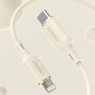 2. Dudao L7SCL USB-C – Lightning 30W 2m Kabel – Beige