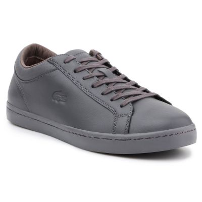 Lacoste Straightset 4 Srm Gry Leather M 30SRM4015 Schuhe