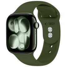 Tech-Protect Silikonarmband für Apple Watch 44 / 45 / 46 / 49 mm – Grün