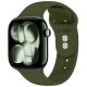 Tech-Protect Silikonarmband für Apple Watch 44 / 45 / 46 / 49 mm – Grün
