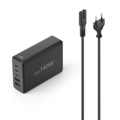 2. Hama 00201978 Mobiles Ladegerät für Laptop, Powerbank, Smartphone, Tablet, Schwarz, Wechselstrom-Schnellladefunktion, intern