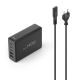 2. Hama 00201978 Mobiles Ladegerät für Laptop, Powerbank, Smartphone, Tablet, Schwarz, Wechselstrom-Schnellladefunktion, intern