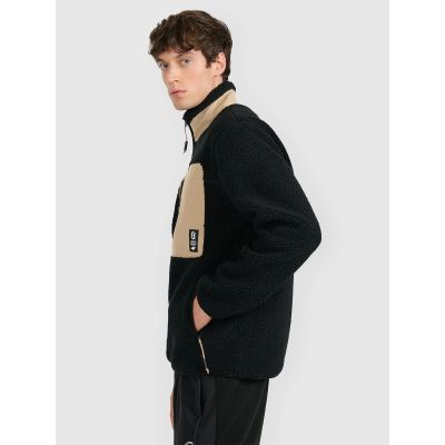 6. Herren-Sherpa-Fleece mit Stehkragen, Regular Fit 4F 4FRAW25TFLEM456-20S