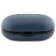 4. Guess GUTWSPGTSPSB TWS Bluetooth-Kopfhörer + Dock, blau/blau genarbtes klassisches Logo