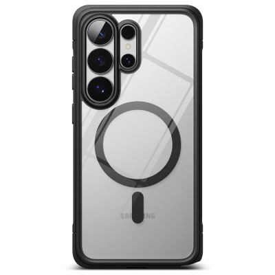 3. Ringke Fusion Bold Magnetische MagSafe-Hülle für Samsung Galaxy S26 Ultra – Transparent Schwarz