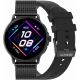 GRAVITY GT12-1 Damen-Smartwatch mit schwarzem Silikonarmband und schwarzem Armband