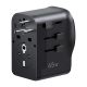 5. Ugreen S550 65W Universal-Reiseadapter – Schwarz