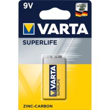 VARTA Superlife 9V 6F22 Zink-Kohle-Batterie (Zn-C; x 1)