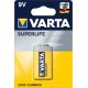 VARTA Superlife 9V 6F22 Zink-Kohle-Batterie (Zn-C; x 1)
