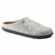 Birkenstock Zermatt Cozy Home Hausschuhe aus hellgrauem Wollfilz, normale Weite (1015080)