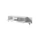 2. TV-Schrank MARMO 2D1S1K 195x40xH47,5 weiß matt/weißer Marmor