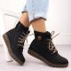 37. Wasserdichte schwarze Damen-Trekkingstiefeletten Rieker Y3433-00