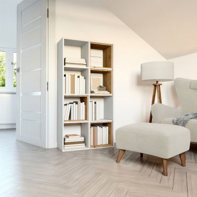 3. MALAX REGALBÖDEN 2X4 WEISS