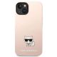 3. Karl Lagerfeld KLHCP14MSLCTPI iPhone 14 Plus 6.7" Hardcase hellrosa / hellrosa Choupette Body aus Silikon