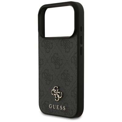 6. Guess 4G Small Classic Logo MagSafe Hülle für iPhone 18 Pro / 17 Pro - Schwarz