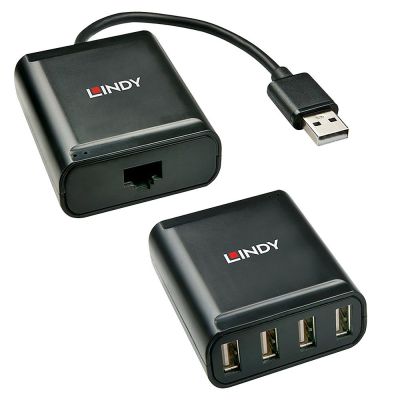 Lindy 42679 USB 2.0 Hubs und Hubs Schwarz