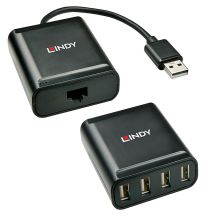 Lindy 42679 USB 2.0 Hubs und Hubs Schwarz
