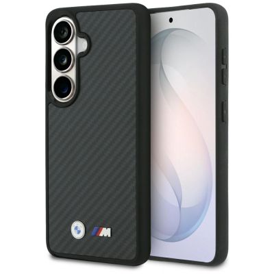 BMW M Kevlar Logo MagSafe Hülle für Samsung Galaxy S26 - Schwarz