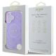 8. Guess Saffiano Peony Classic Logo MagSafe Hülle für iPhone 16 – Lila