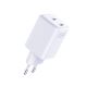 4. 3mk Hyper Charger PD 45W QC4+ PPS 2C Schnelllade-Netzteil 2.0 – Weiß