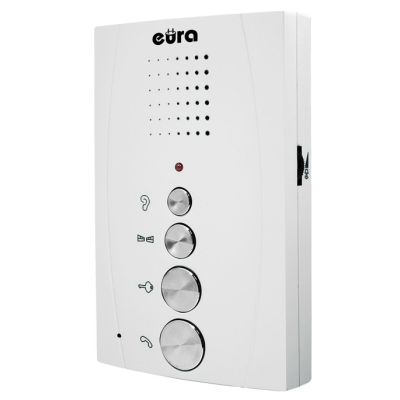 3. Türsprechanlage EURA ADP-51A3 „DIFESA“ – 1-Familienhaus, 2 Innenstationen, Intercom (weiß)