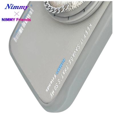 11. Nimmy Glasses Cool Cat MagSafe Case für iPhone 16 - Grau