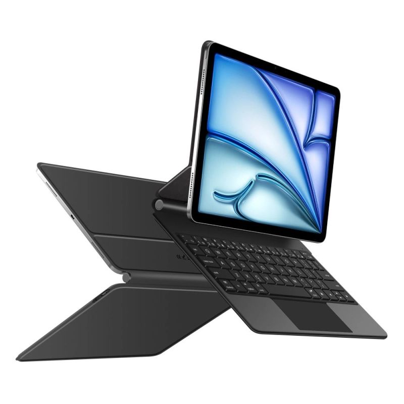3. Tech-Protect Smartcase Magnetic mit Tastatur für iPad Air 10,9" 2020/2022 / iPad Air 11" 2024/2025 - Schwarz