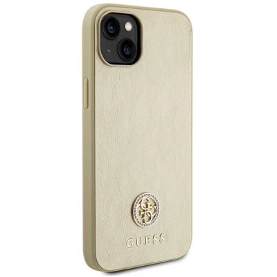 4. Guess GUHCP15MPS4DGPD iPhone 15 Plus 6,7" Gold/Gold Hardcase Strass Metall Logo