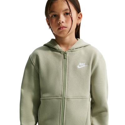 3. Nike Sportswear Club Fleece Kinder-Sweatshirt Hellgrün FD3004 304